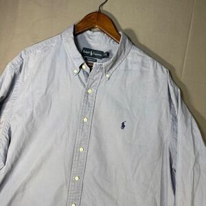 Ralph Lauren Men's Blue Classic Fit Oxford Button Down Long Sleeve Shirt XXL